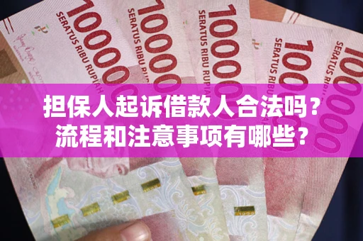 北京担保人起诉借款人合法吗？流程和注意事项有哪些？