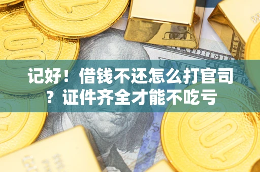 北京记好！借钱不还怎么打官司？证件齐全才能不吃亏