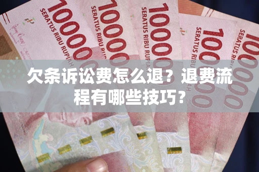 北京欠条诉讼费怎么退？退费流程有哪些技巧？