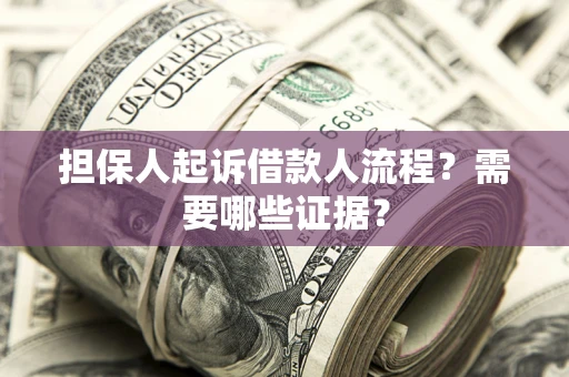 北京担保人起诉借款人流程？需要哪些证据？