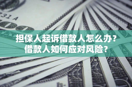 北京担保人起诉借款人怎么办？借款人如何应对风险？