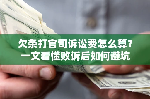 北京欠条打官司诉讼费怎么算？一文看懂败诉后如何避坑