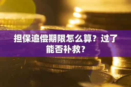 北京担保追偿期限怎么算？过了能否补救？